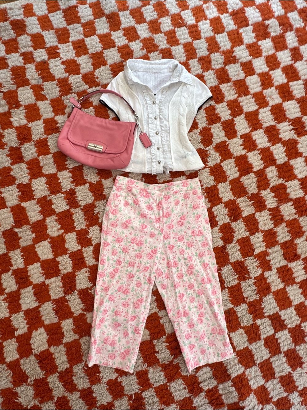 Northern Reflections Pink Floral Capris